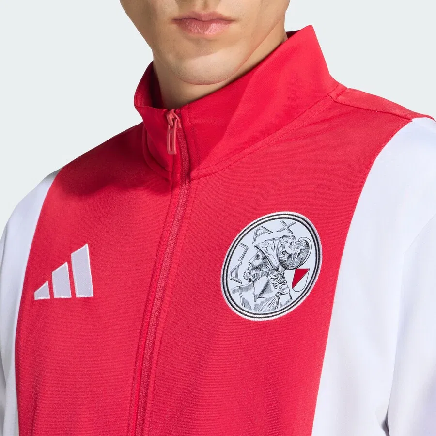 Тренировочная куртка ADIDAS PERFORMANCE 'Ajax DNA' белого цвета — фото 3