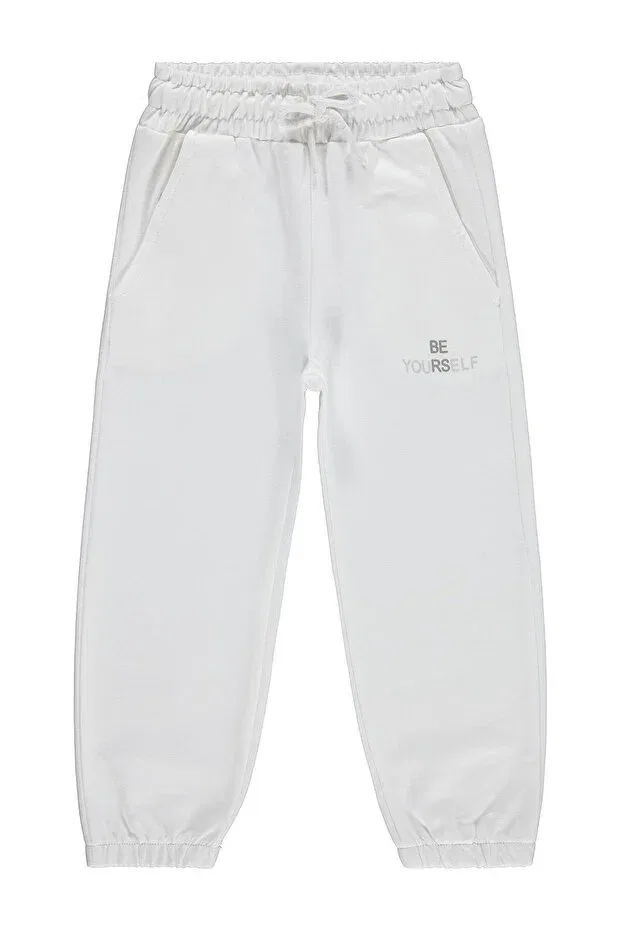 Детские спортивные штаны для девочек с длинным рукавом Civil Girls, Off White