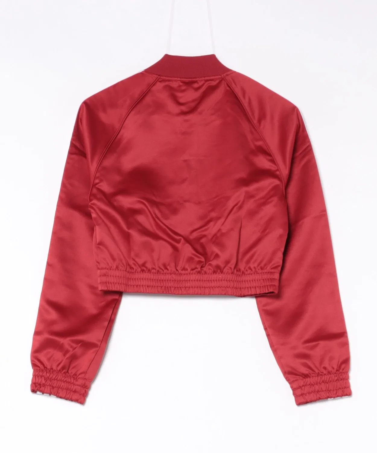 Женская куртка из сатина с молнией Team Red/White Adidas — фото 2