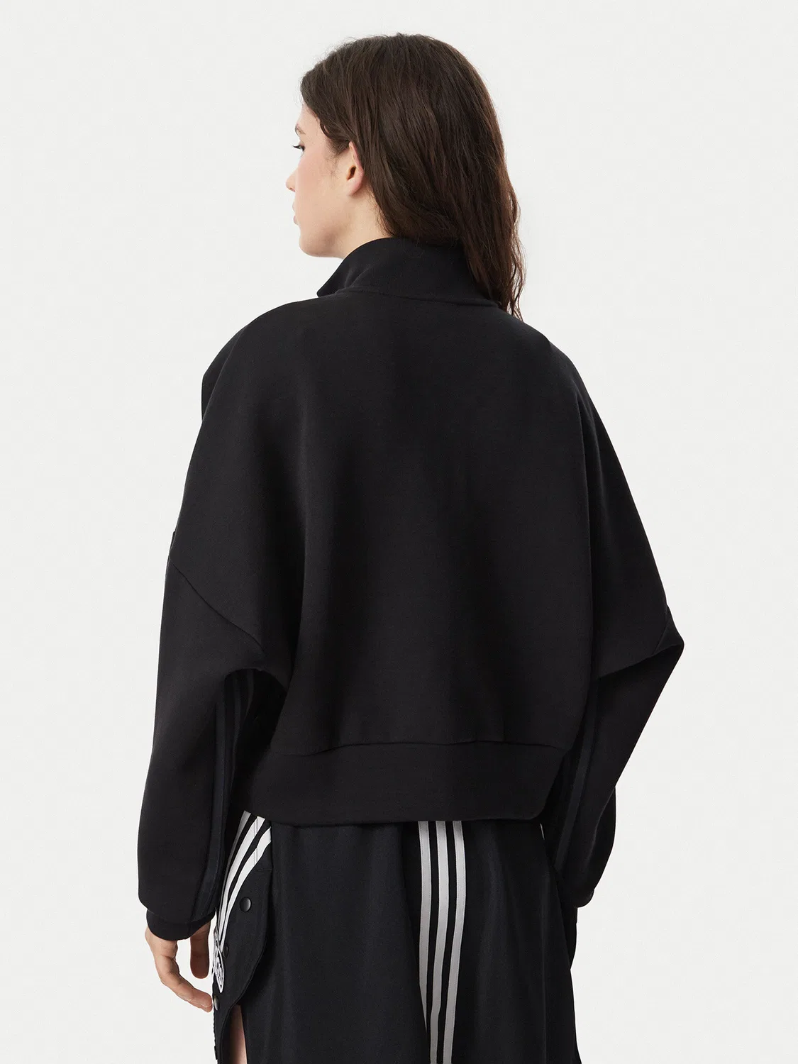 Женский свитшот свободного кроя Spacer Adidas, черный — фото 3