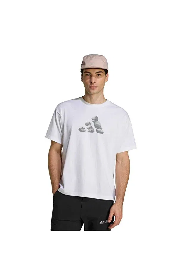 Женская футболка с принтом U rocks g t Adidas, White