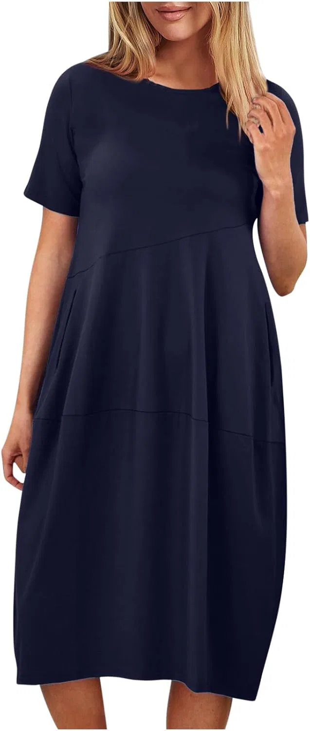 Женское повседневное платье с рюшами Smocked Elastic Waist