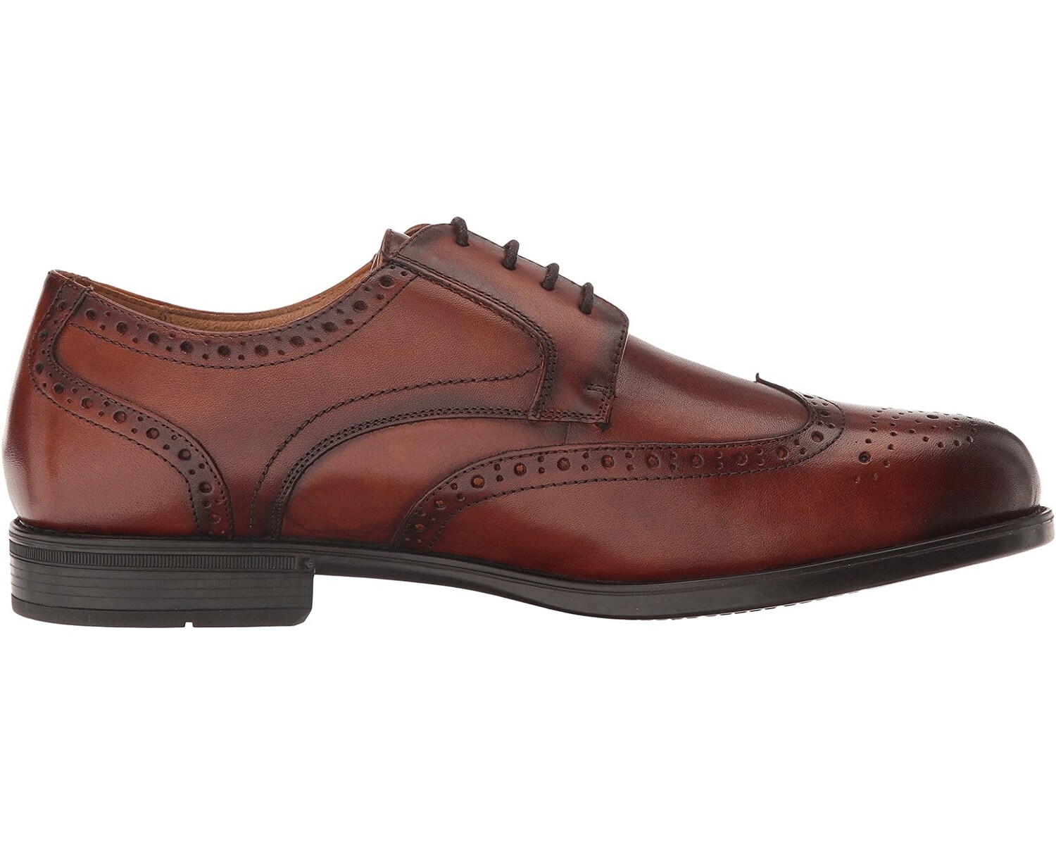 

Оксфорды Midtown Wingtip Oxford Florsheim, коньяк гладкий