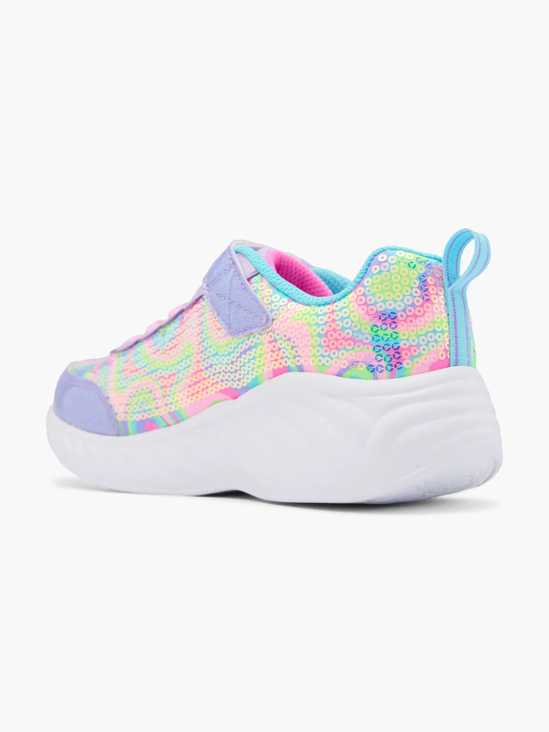 Детские кроссовки со светодиодами Skechers, фиолетовый — фото 3