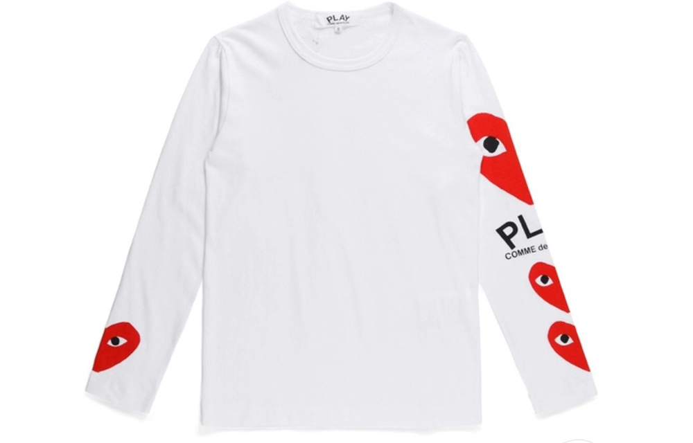 

CDG Play Comme Des Garcons Play Красная футболка с рукавами с принтом L/ST
