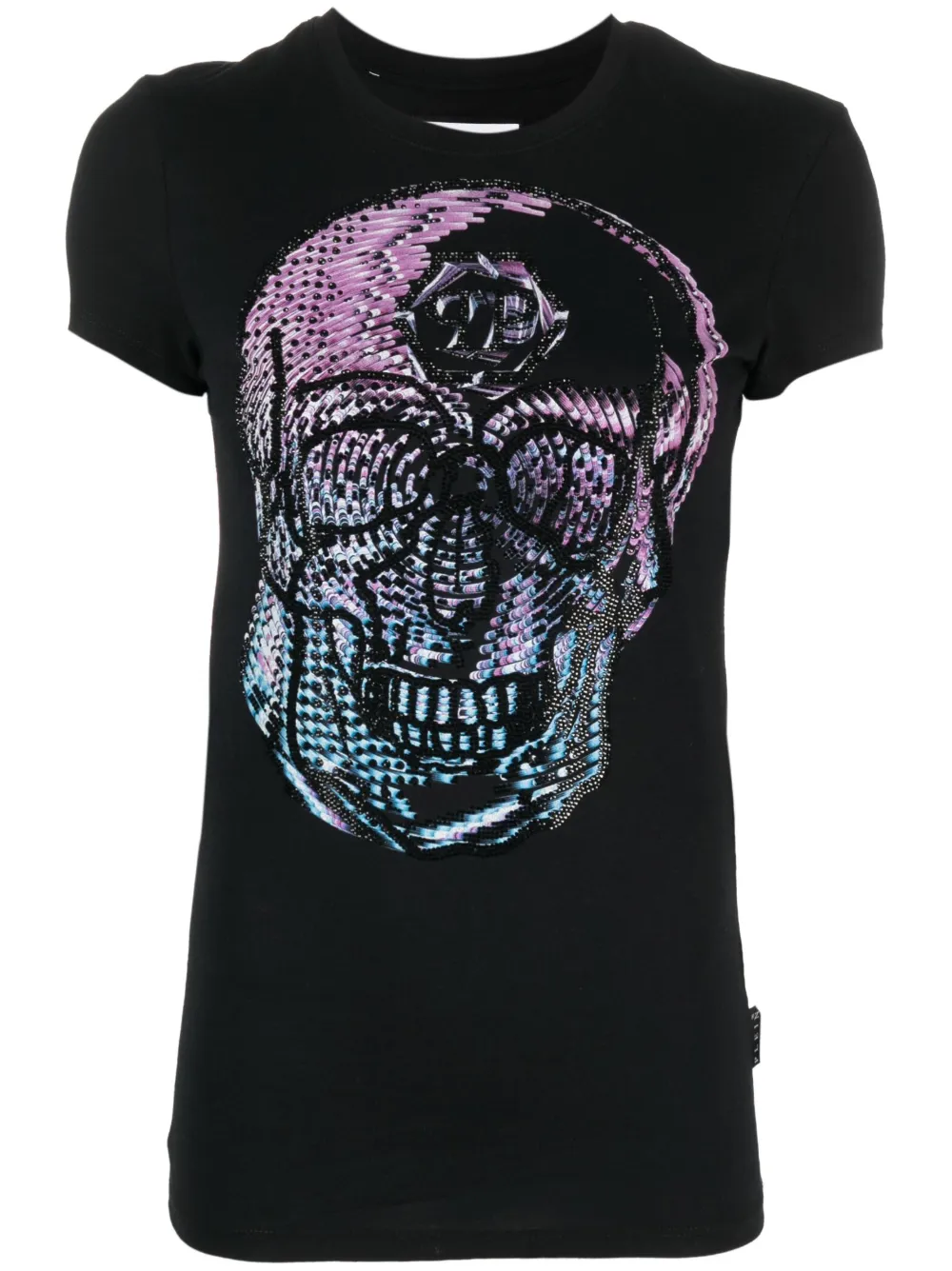

Футболка с декором Skull Philipp Plein, черный