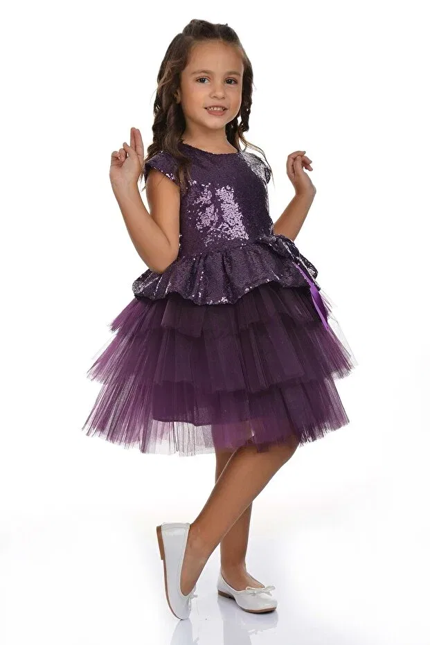 Детское платье для девочек с пайетками Sequin Tutu Party Dress Mnk, Murdum — фото 2