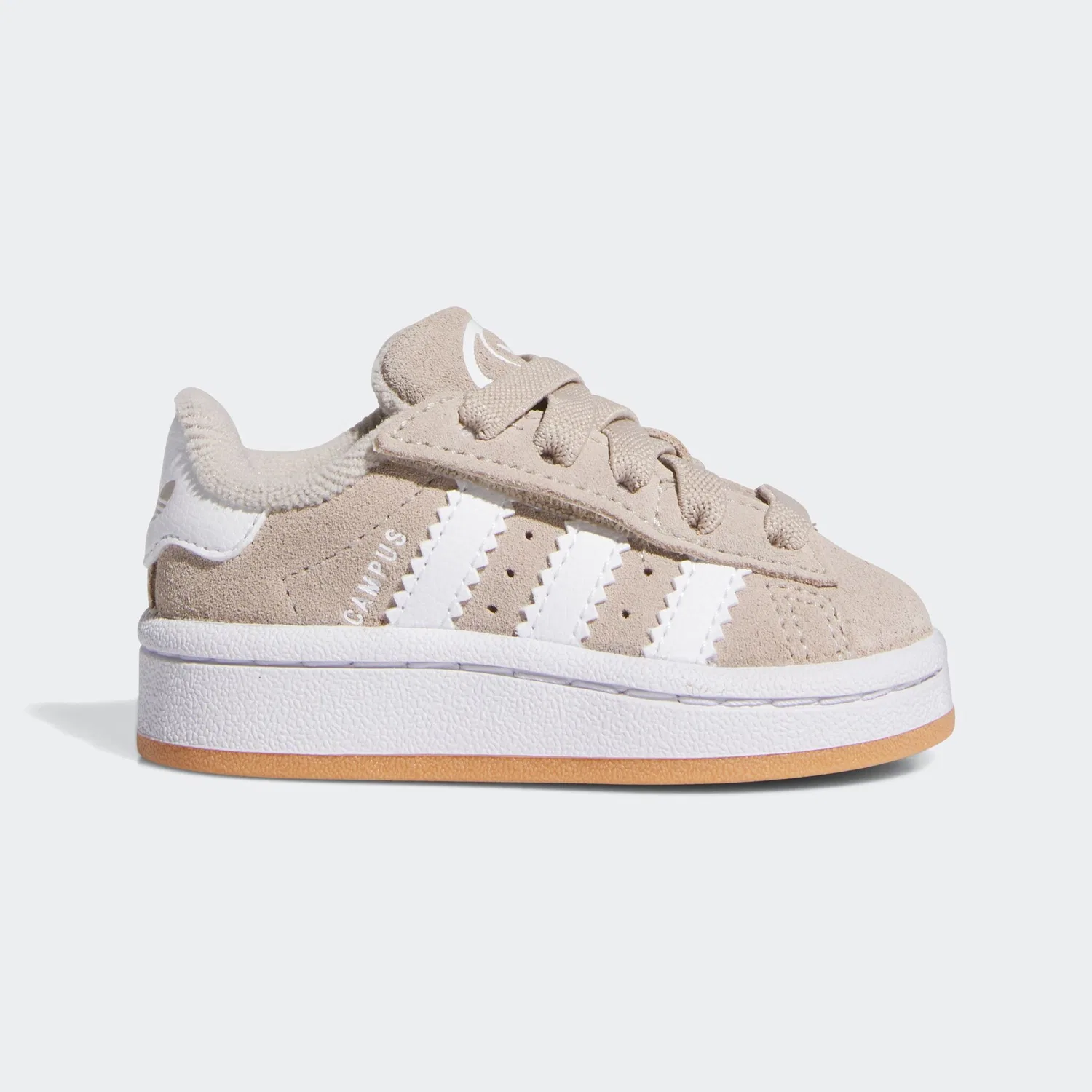 Детские кроссовки с тремя полосками Adidas Originals, Wonder Beige/White/Gum — фото 2