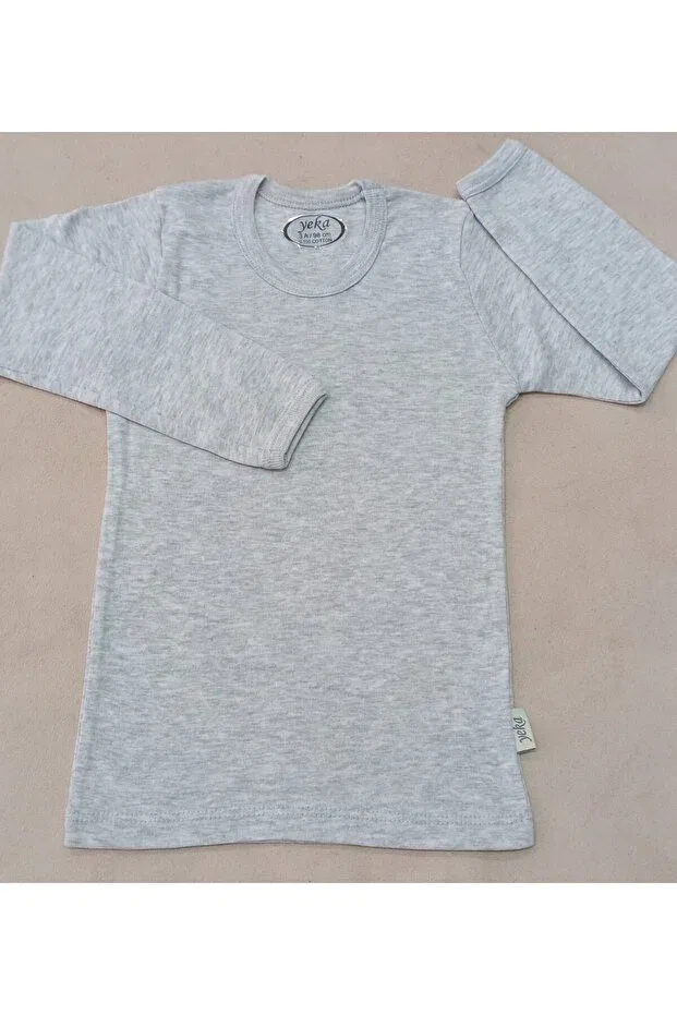 Детское термобелье для девочек хлопковое Yeka Bebe, Gray