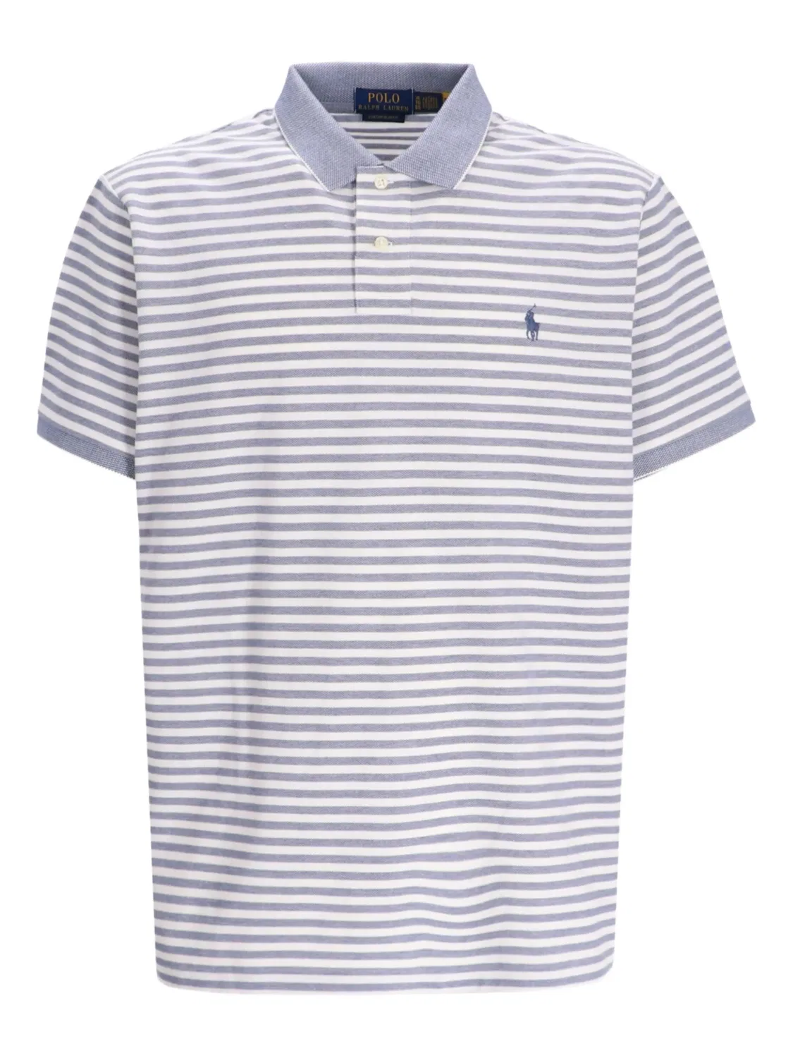 Поло в сине-белую полоску Polo Ralph Lauren, синий
