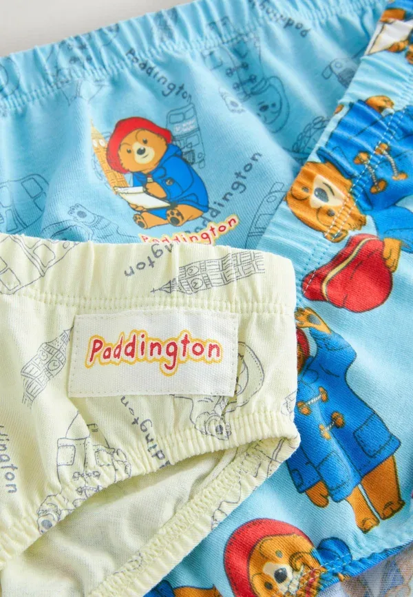Комплект трусов 5 шт с принтом Animals Paddington Bear Briefs Next blue on white, белый/синий — фото 2