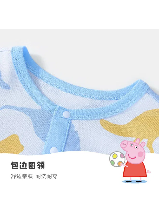 Комплект пижамный дышащий для мальчиков Peppa Pig, голубой — фото 4