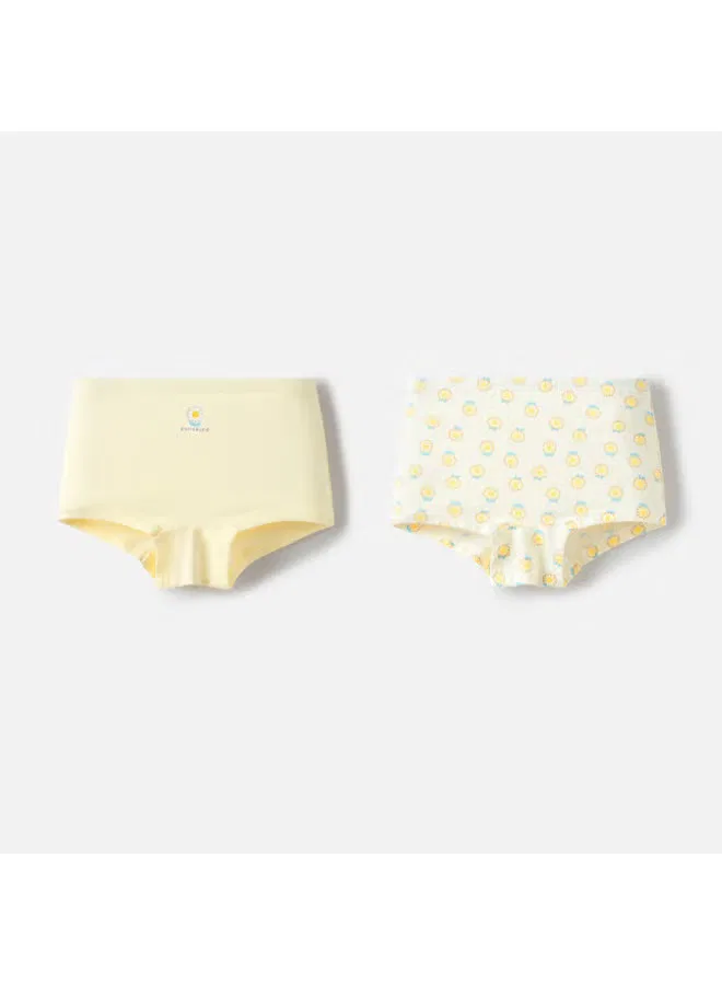 Трусы детские хлопковые с противомикробной ластовицей 2-pack Balabala, желтый — фото 2