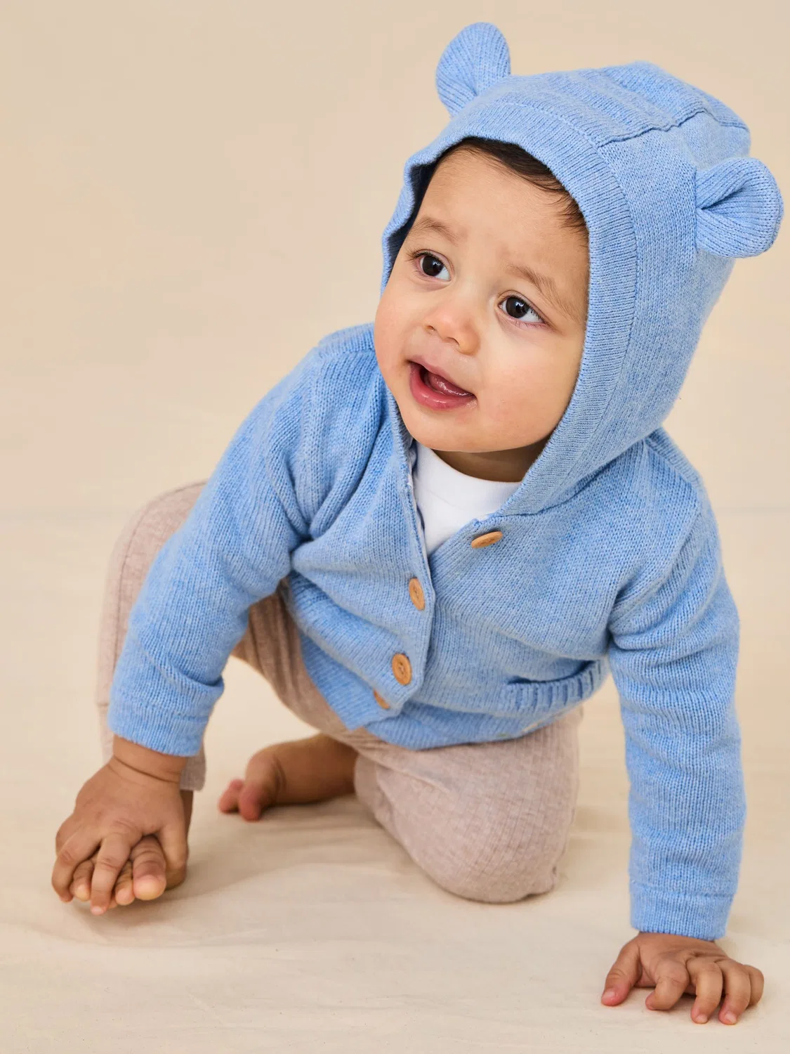 Кардиган с вышивкой Peter Rabbit, JoJo Maman Bébé, синий — фото 2