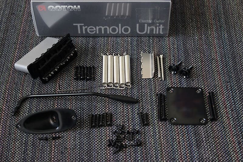 

NEW Gotoh VT100 Stratocaster BLACK 2 3/16 "Tremolo Body Hardware Set Strat Guitar Fender
