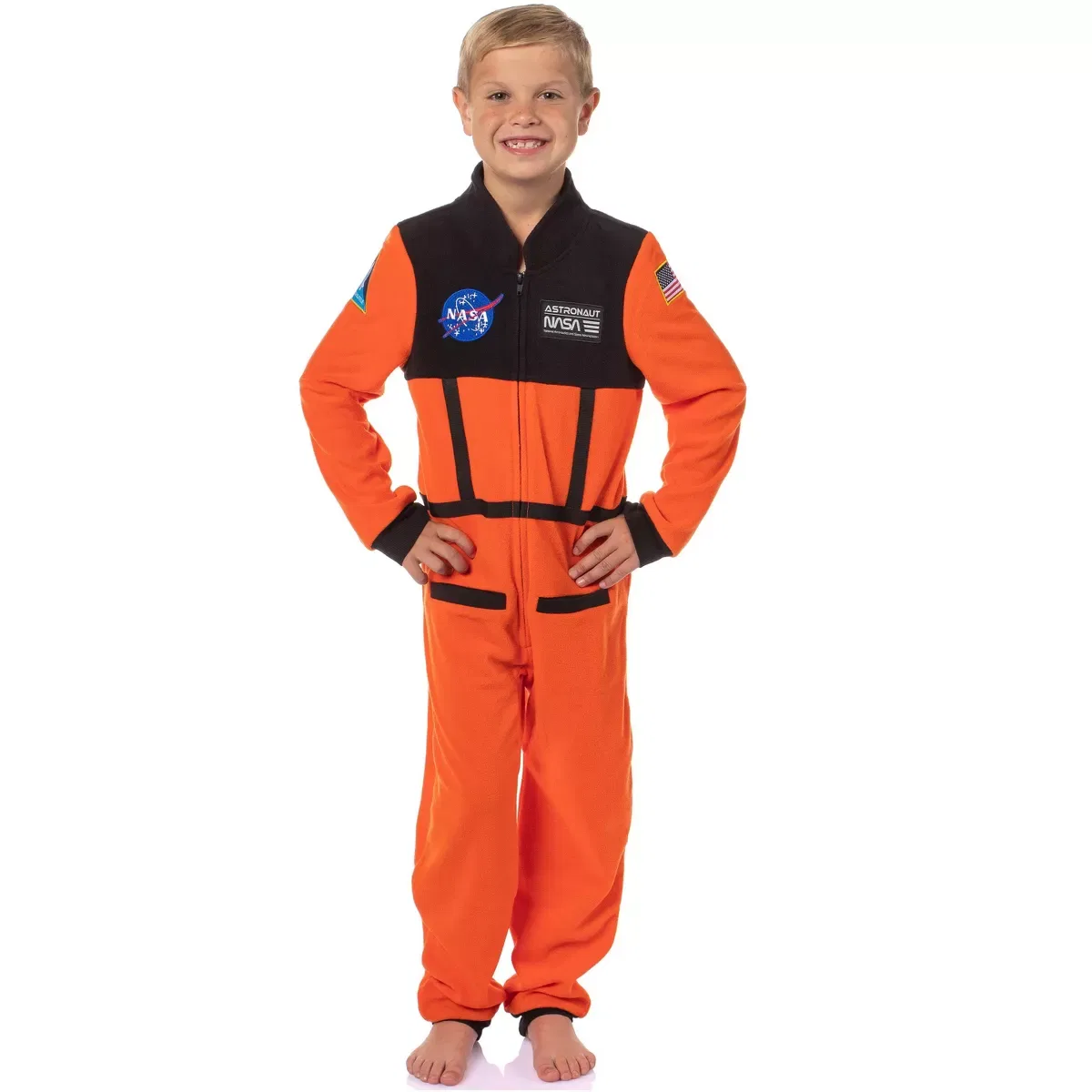 Детский комбинезон-пижама с принтом NASA Space Shuttle Astronaut Union Suit NASA, Orange