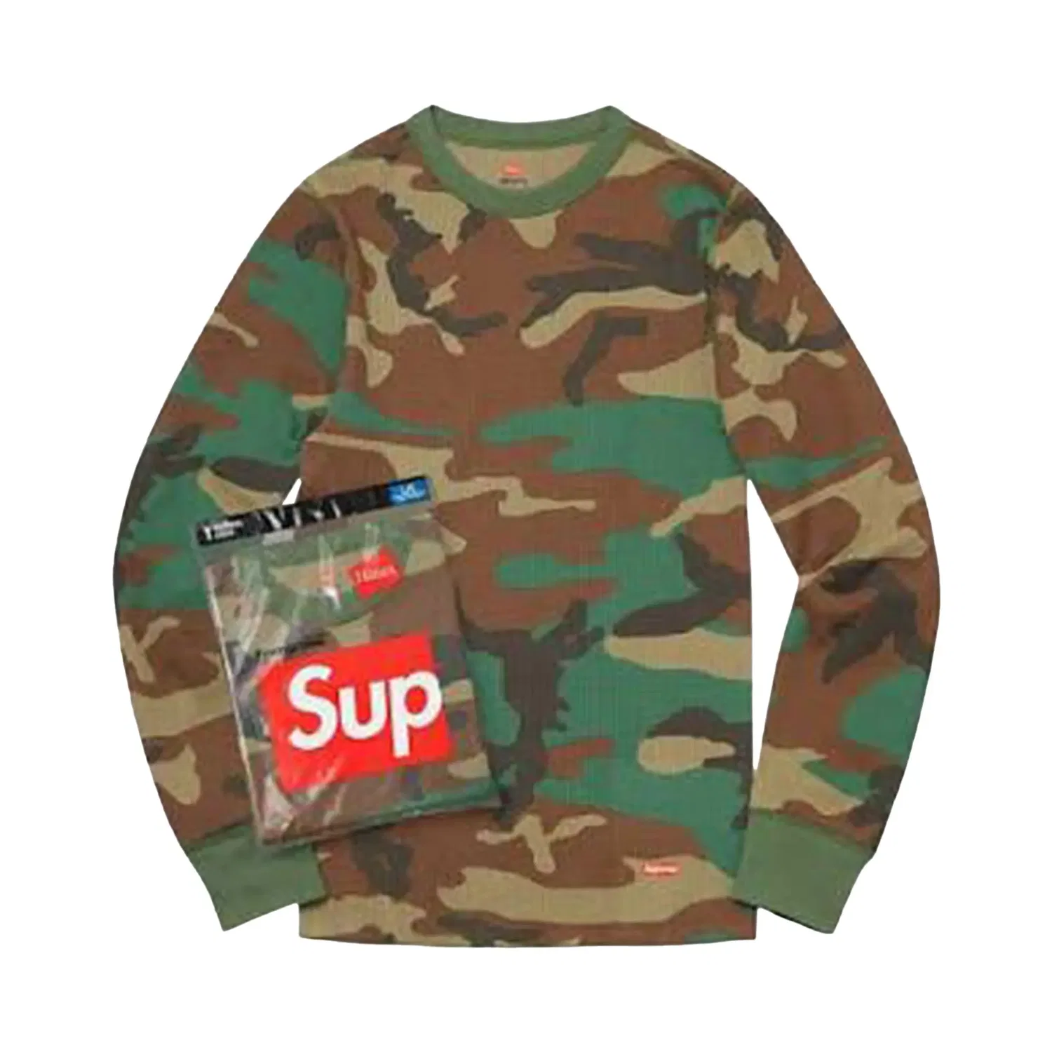 Термобелье Supreme x Hanes Thermal Crew (1 шт.), мультиколор