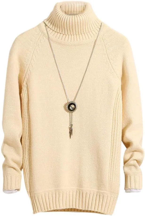 

Мужской толстый свитер с высоким воротником Drasawee