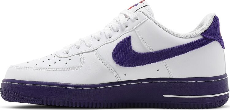 Кроссовки Nike Air Force 1 '07 LV8 EMB 'White Court Purple', белый — фото 4