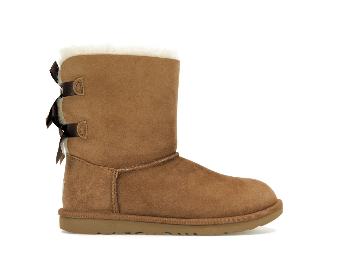 Детские сапоги с бантами UGG Bailey Bow II Boot, Chestnut Chestnut