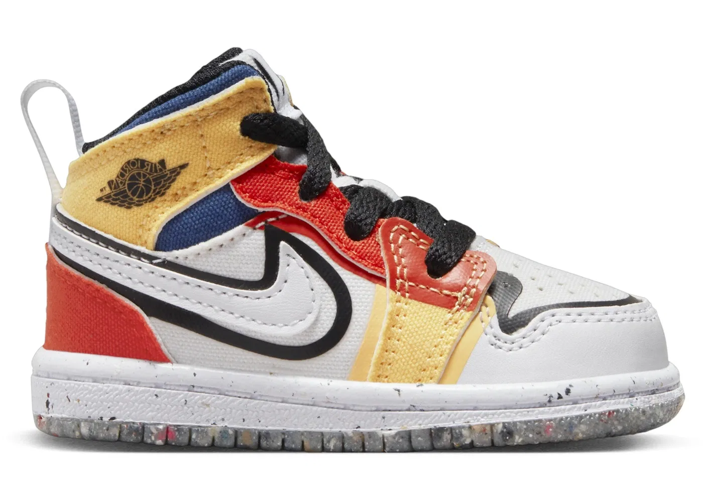 Детские кроссовки Lifestyle Jordan 1 Mid SE, White/Picante Red/French Blue/Black