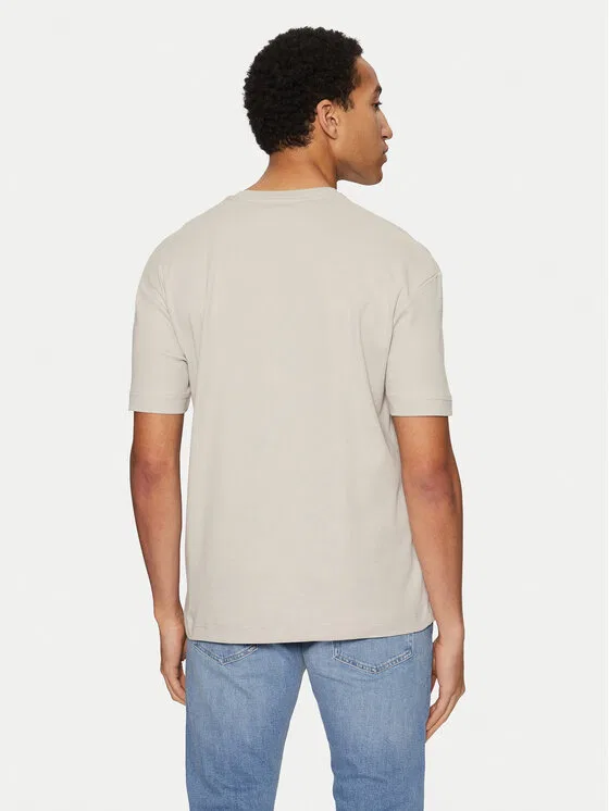 Футболка slim fit Calvin Klein, бежевый — фото 3