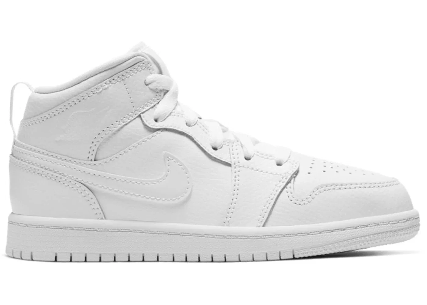 Детские кроссовки с высоким берцем Jordan 1 Mid Jordan Белые