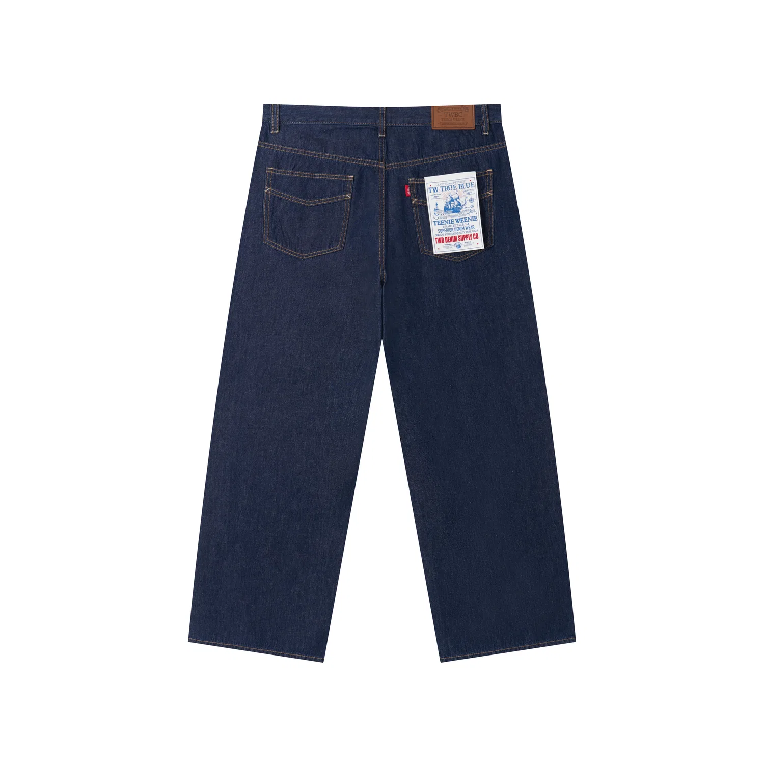 Детские джинсы свободного кроя Dark Blue Teenie Weenie Men, Темно-синий — фото 3