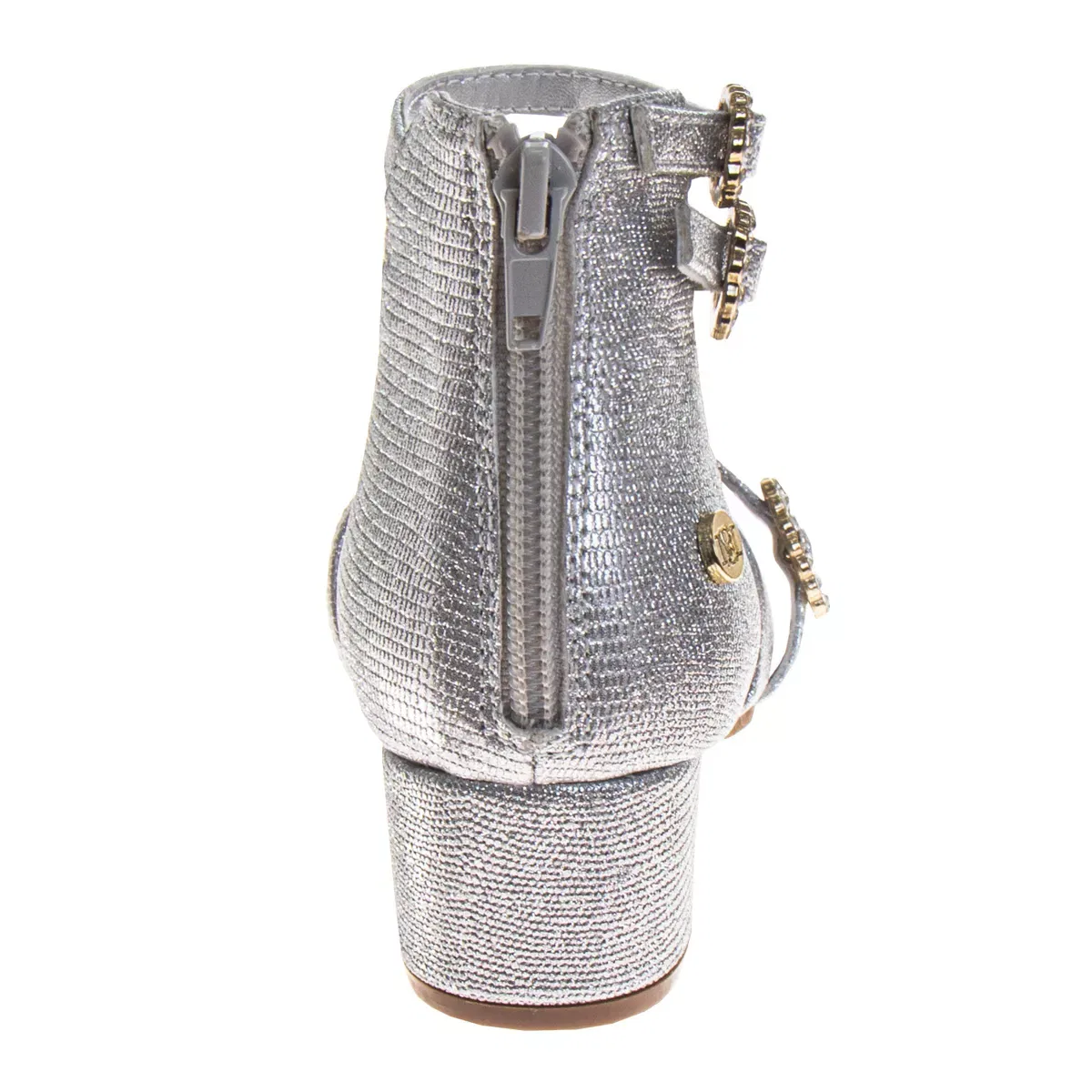Детские туфли для девочек классические Badgley Mischka, Silver — фото 4