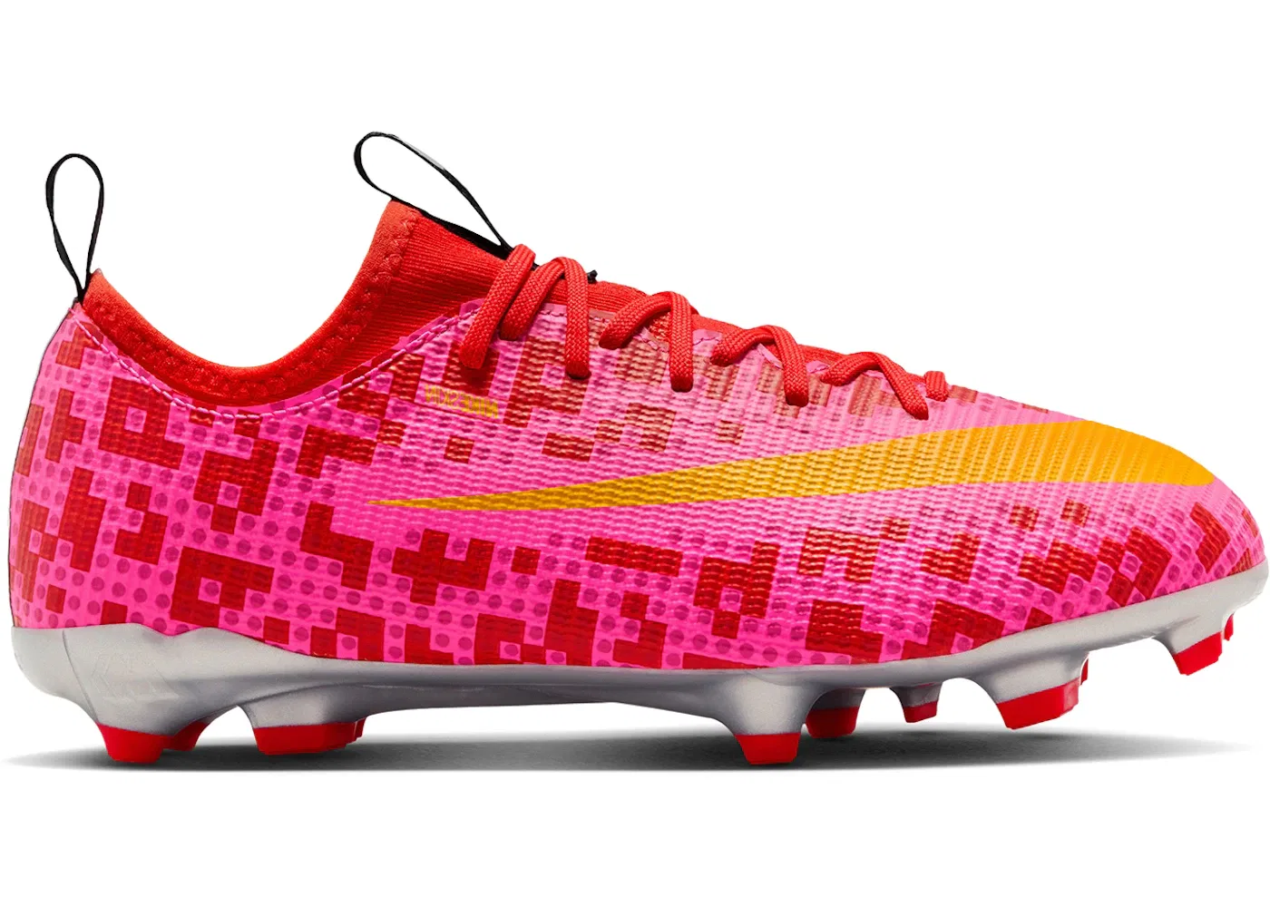 Детские бутсы Nike Mercurial Vapor 17 Academy FG, Rush Red Metallic Silver Hyper Pink University Gold
