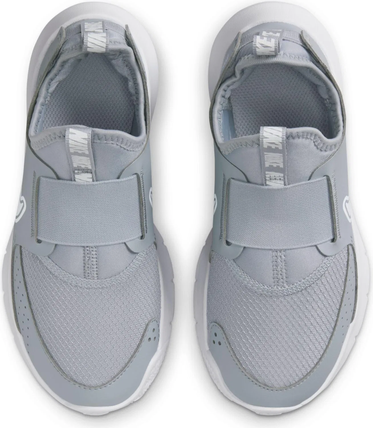 Детские кроссовки для мальчиков с длинным шнурованием Flex Runner 3 NIKE, Wolf Grey White — фото 4