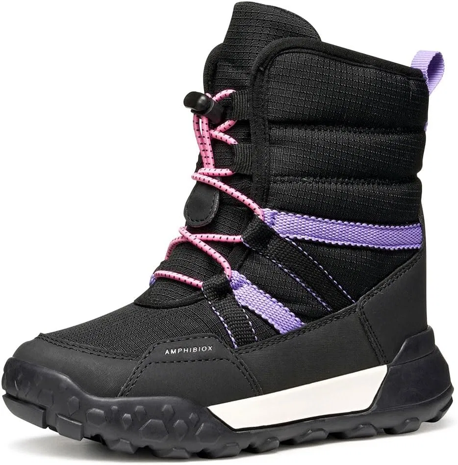 Детские ботинки для девочек J Trekkyup Girl B Ab Geox, Black Lilac — фото 3