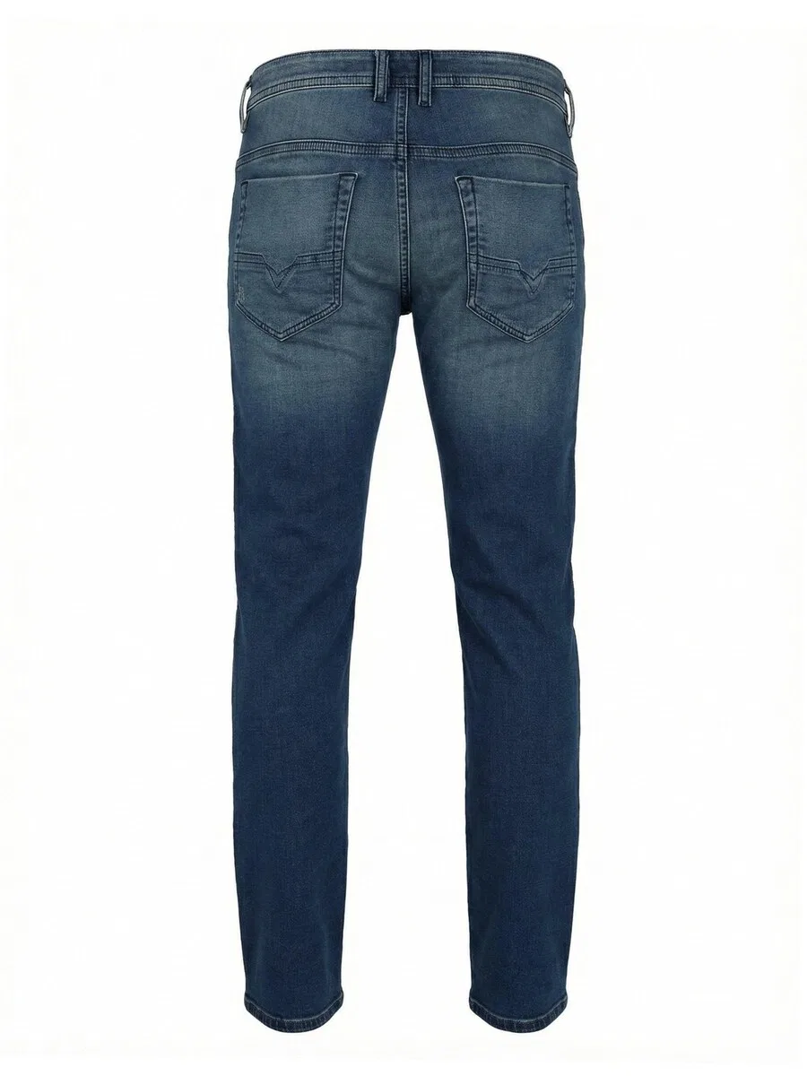 Джинсы узкого кроя DIESEL 'THOMMER JOGGJEANS Superstretch & Supersoft' темно-синего цвета — фото 3