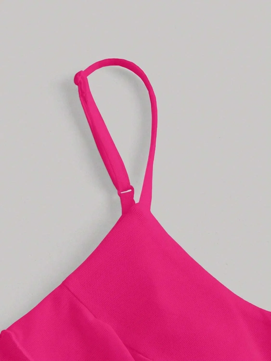 Женское ками-платье миди с асимметричным подолом Hot Pink — фото 3
