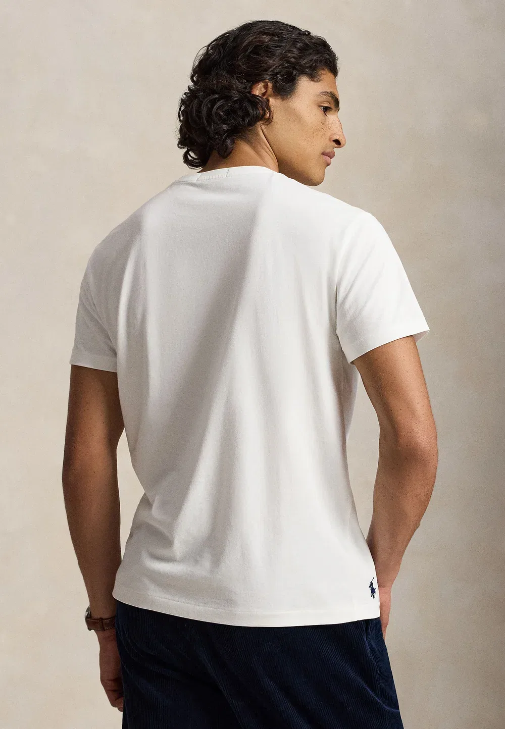 Классическая футболка с логотипом - футболка с принтом Polo Ralph Lauren, White — фото 3