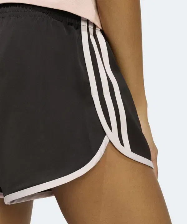 Шорты спортивные с 3 полосками, Adidas, аура кофе санди пинк — фото 4