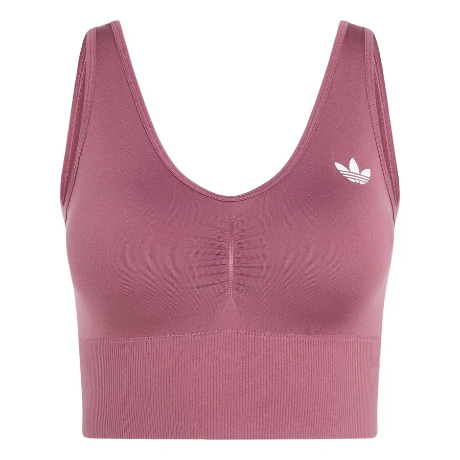 Спортивный бюстгальтер Bralette Essentials от ADIDAS ORIGINALS бордового цвета