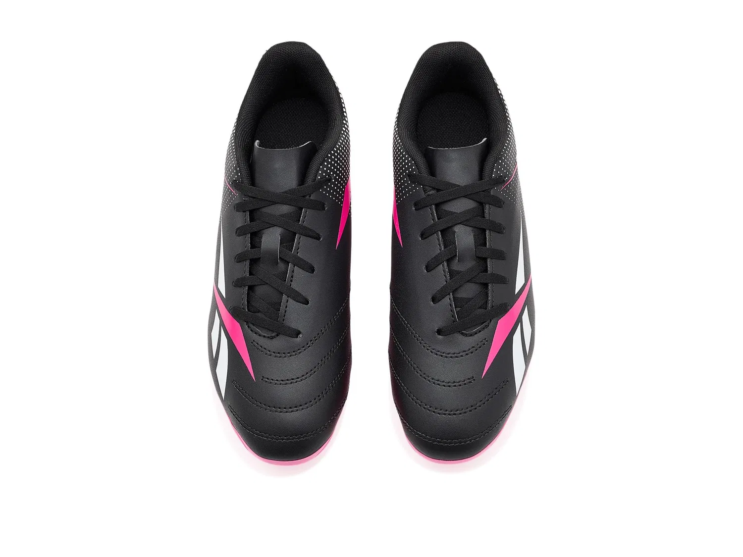 Бутсы Strike MG Soccer Cleat (для маленьких и больших детей) Reebok Kids, Black/White/Pink — фото 3