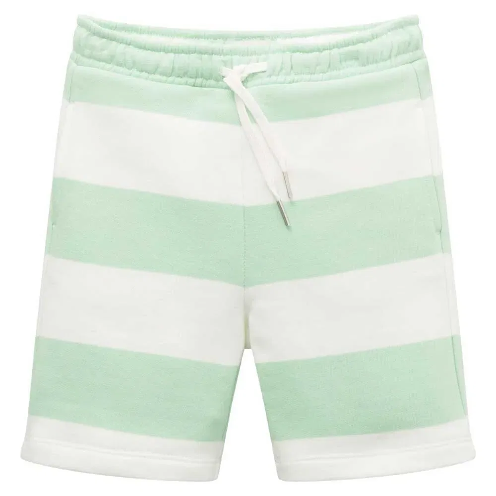 Детские шорты для мальчиков с полосатым принтом Striped Sweat Shorts Tom tailor, Green
