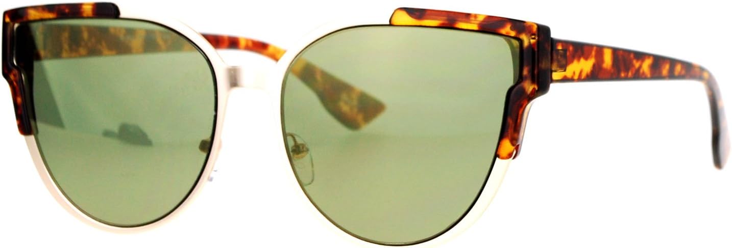 

Женские модные солнцезащитные очки «Бабочка» в форме «кошачий глаз», золотистый черепаховый цвет, золотистое зеркало, защита от ультрафиолета UV400 JuicyOrange, Gold Tort (Gold Mirror)