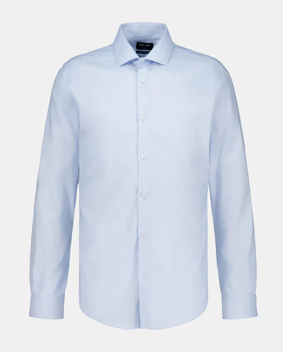 

Суперэластичная структурированная мужская рубашка Easy Wear, светло-голубой