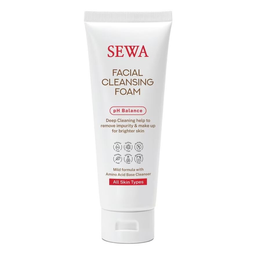 

Sewa Пенка для умывания лица 100 г. โฟมล้างหน้า, White