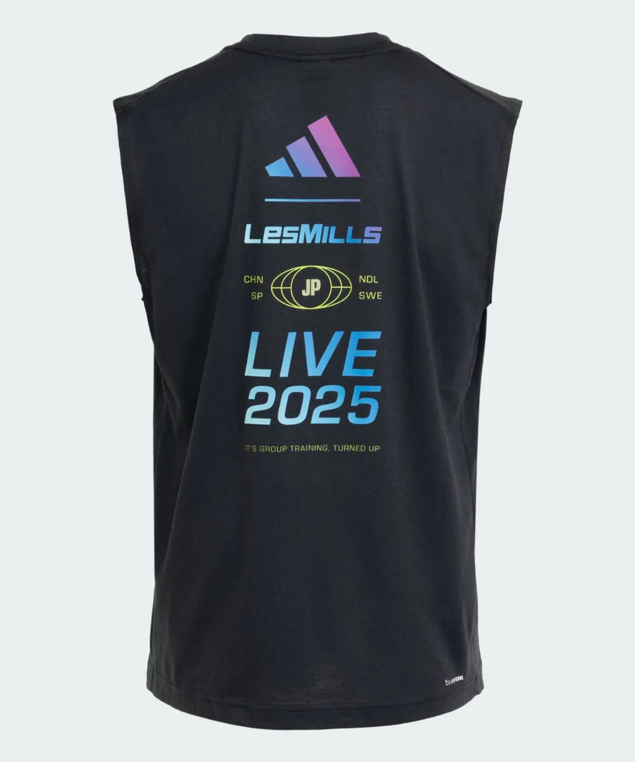 Женская майка без рукавов LesMills Event Tank Tokyo Adidas, Black — фото 2