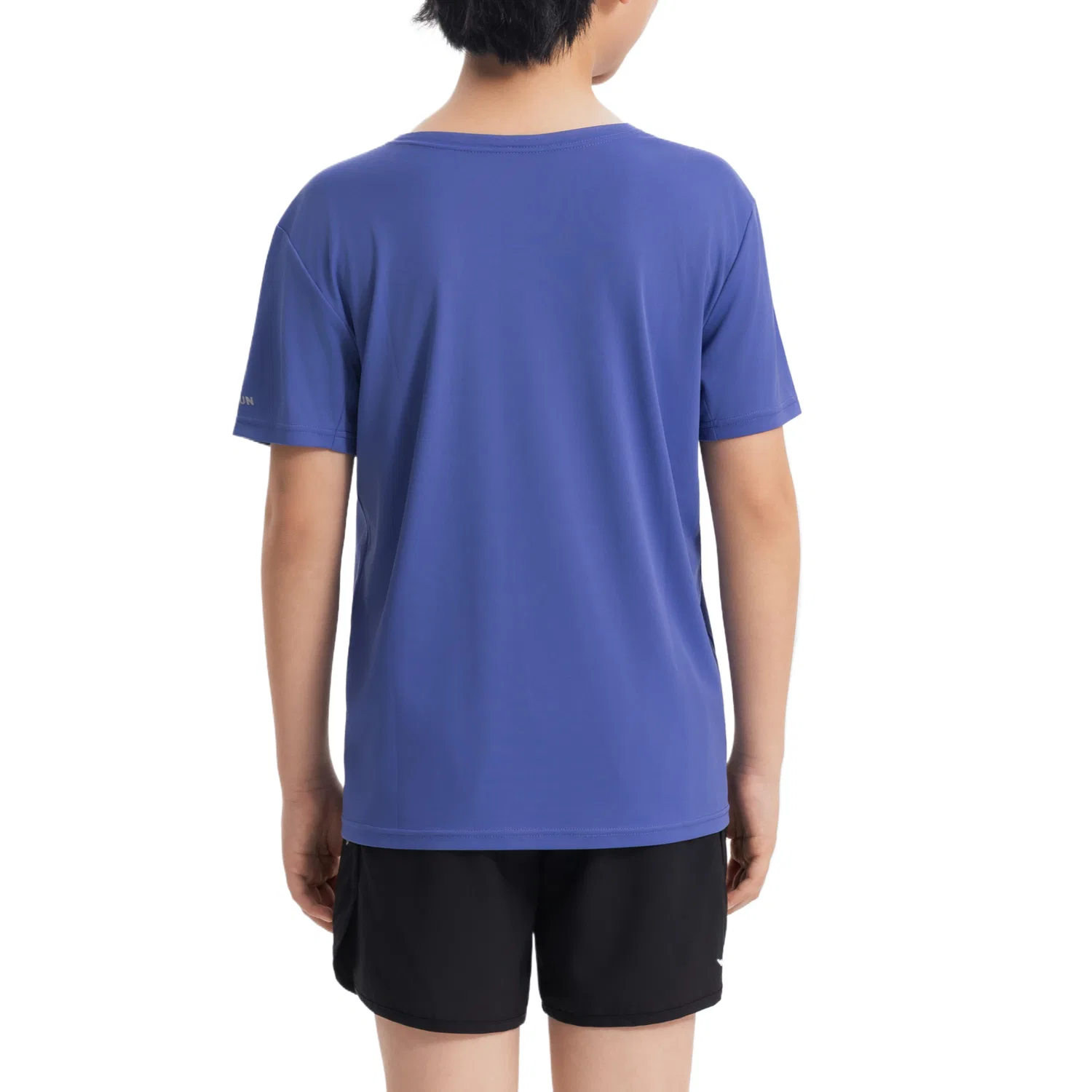 Детская футболка быстросохнущая с круглым вырезом DECATHLON, Cyan/Purple — фото 2