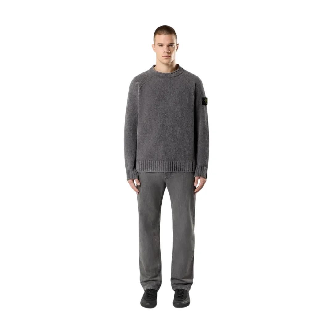 Мужские джинсы Stone Island Regular-straight-fit Five-pocket, светло-серый