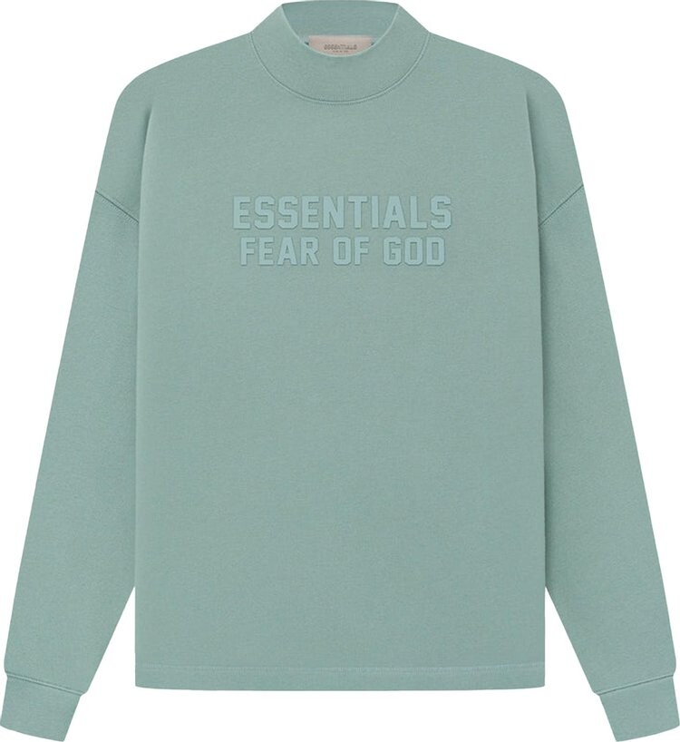 Толстовка Fear of God Essentials Relaxed Crewneck 'Sycamore', зеленый — фото 2