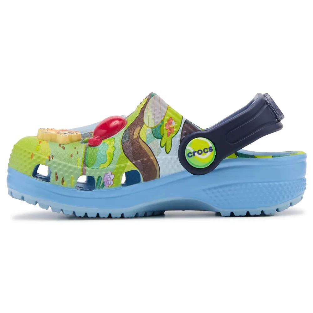 Детские классические сабо Disney Bluey для малышей Crocs, Bluey Blue — фото 3