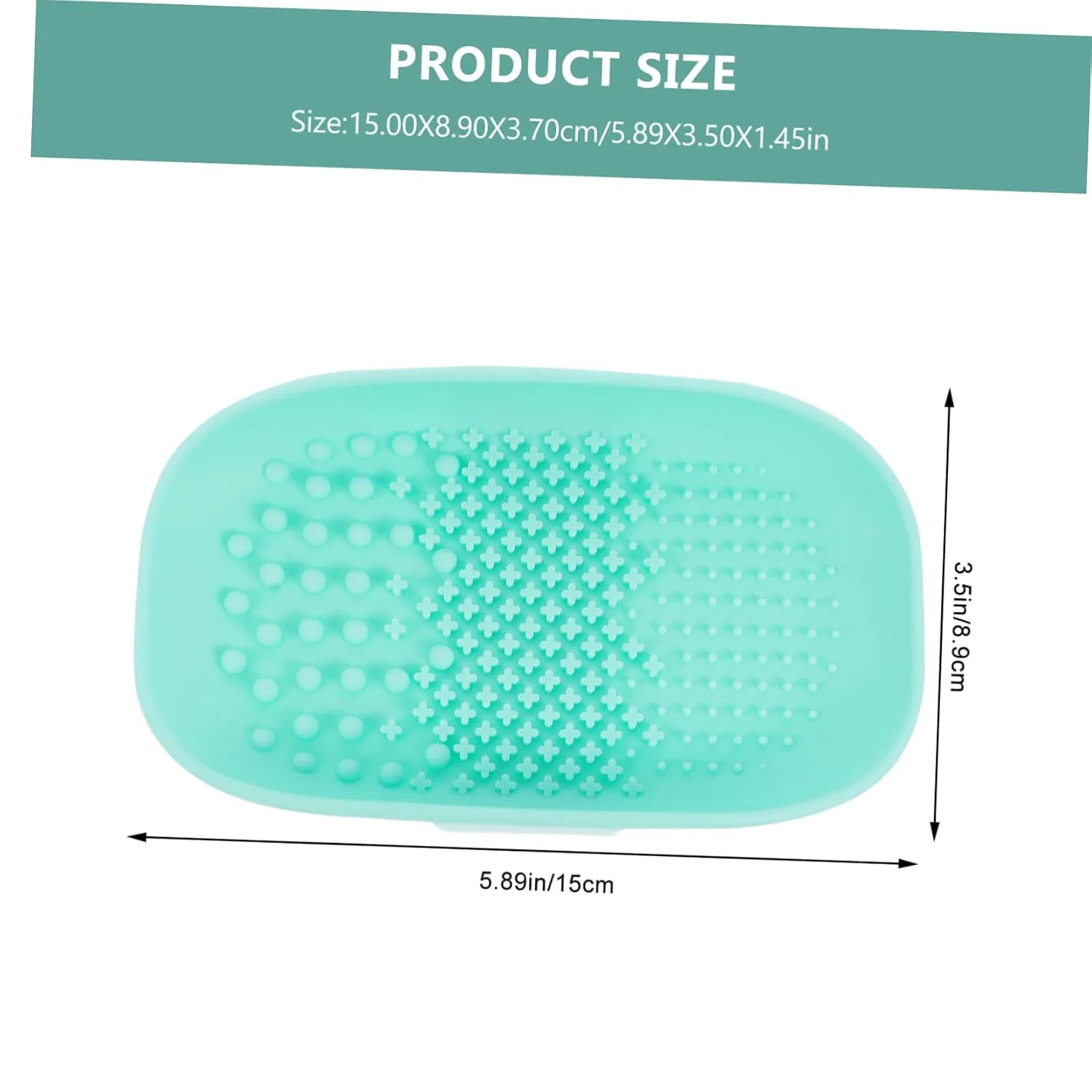 Щетка для чистки кистей Silicone, Ipetboom, 2 шт, 15x8.9x3.7 см, Blue Pink — фото 2