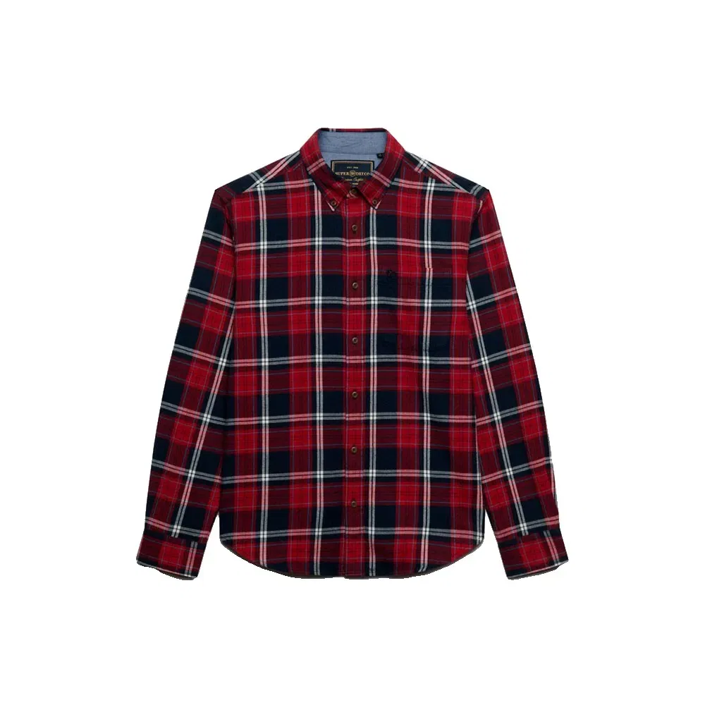 Мужская рубашка с длинным рукавом Cotton Lumberjack Superdry, Red — фото 3