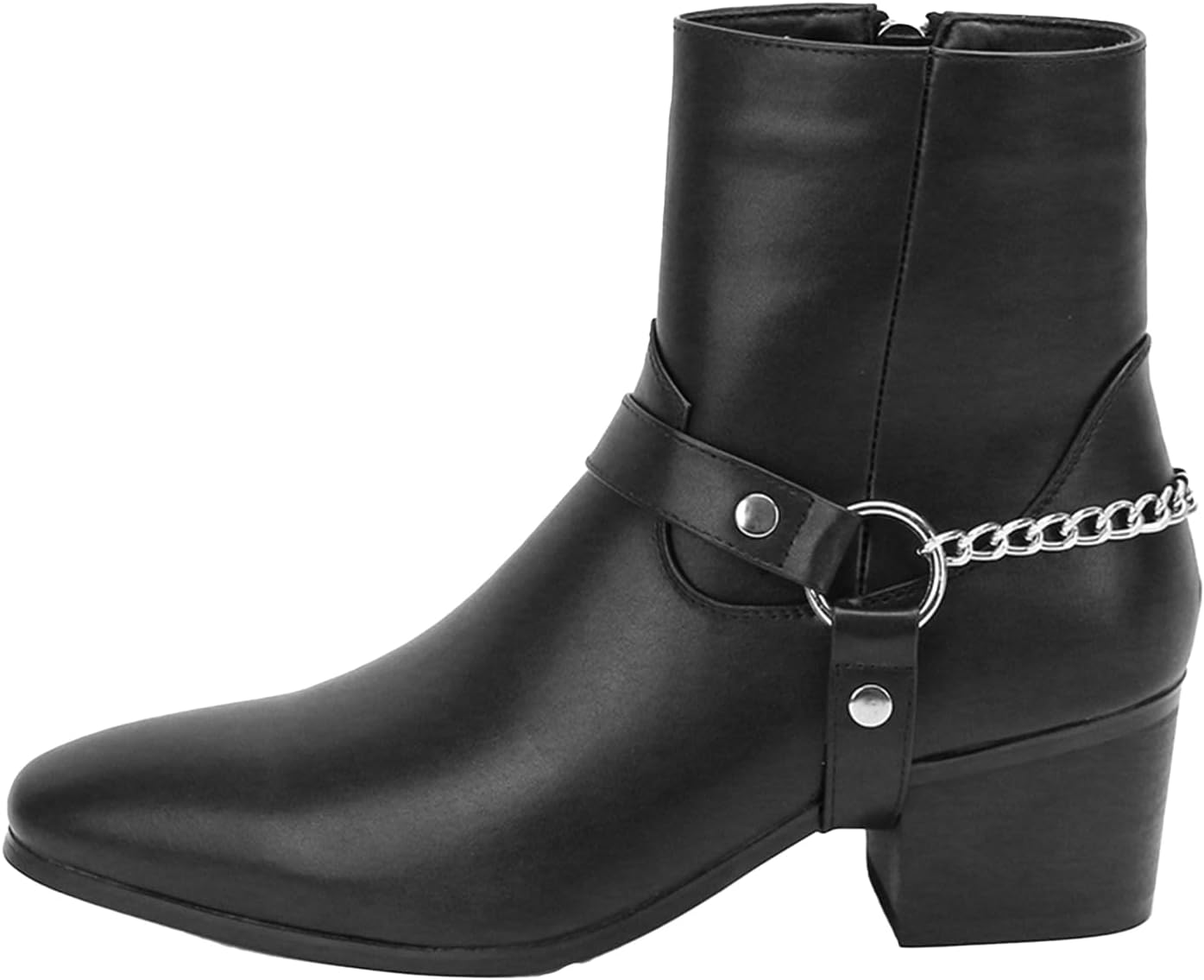 

Мужские ботинки Chelsea, повседневные, военные, на щиколотку, для прогулок и мотоцикла Abborora, черный